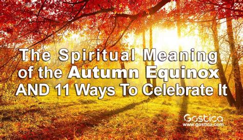 The Autumn Equinox: An Opportunity for Growth and Renewal